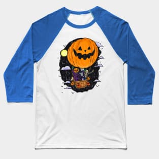 Pumpkin Hot Air Balloon Baseball T-Shirt